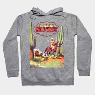 Cowboy Wild West Desert Cactus American Horseback Western Vintage Retro Comic Hoodie